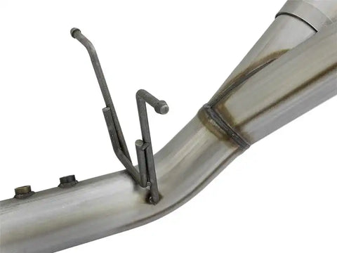 aFe 49-44086-B LARGE BORE-HD 4in 409-SS DPF-Back Exhaust w/Dual Black Tips 2017 GM Duramax V8-6.6L (td) L5P
