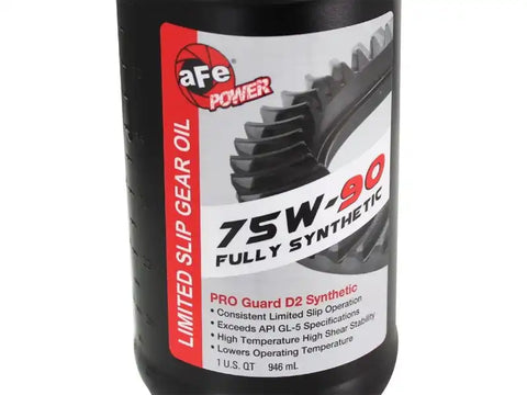 aFe 46-70022-WL Pro Series Rear Diff Cover Kit Black w/ Gear Oil 86-16 Ford F-250/F-350 V8 7.3L/6.0L/6.4L/6.7L