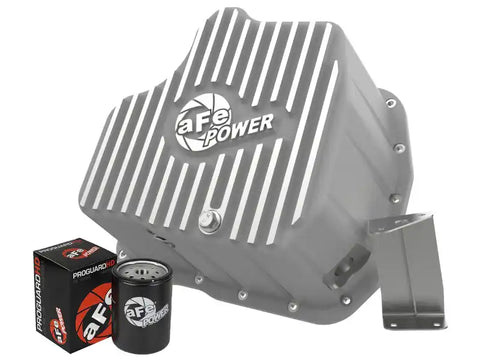 aFe 46-70330 Street Series Deep Engine Oil Pan 01-10 GM Duramax V8-6.6L (td)