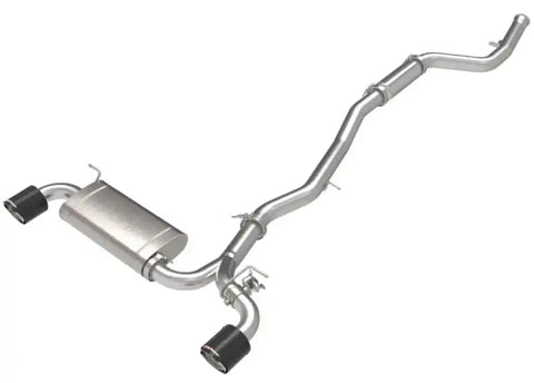 aFe 49-36050-C POWER Takeda 2021 Toyota Supra 2.0L (t) 2.5in-3in 304 SS CB Exhaust w/ Carbon Tips