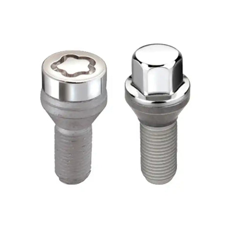 McGard 5 Lug Hex Install Kit w/Locks (Cone Seat Bolt) M12X1.5 / 17mm 25.5mm Shank L. - Chrome