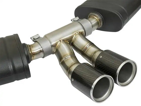 aFe 49-36415-C MACHForce-Xp 2in 304 SS Cat-Back Exhaust w/Carbon Fiber Tips 13-16 Porsche Boxster 2.7L/3.4L