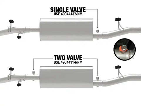 aFe 49C44137NM 20-21 GM Trucks (V8-6.2L) 409 Stainless Steel Muffler Delete Pipe