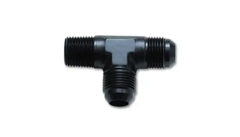 Vibrant -16AN x 1inNPT Flare to Pipe on Run Tee Adapter Fitting - Aluminum
