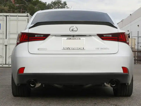 aFe 49-36059-B POWER Takeda 16-17 Lexus IS200t L4-2.0L (t) 2.5in-3in 304 SS CB Exhaust w/ Black Tips