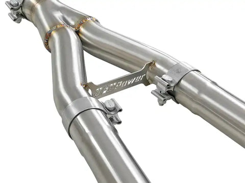 aFe 49-36131 Takeda 2.5in to 3in 304 SS Y-Pipe Exhaust System 16-18 Infiniti Q50/Q60 V6-3.0L (tt)