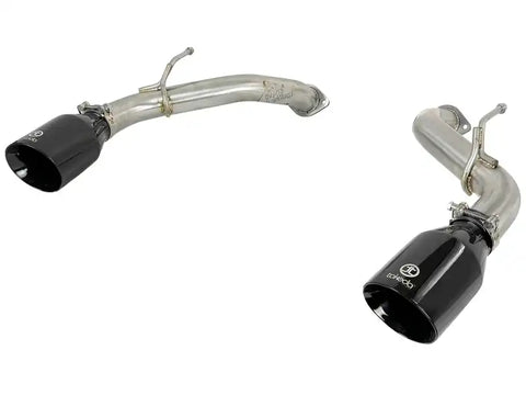 aFe 49-36133NM-B POWER Takeda 2.5in 304 SS Axle-Back Exhaust w/ Black Tips 17-19 Infiniti Q60 V6-3.0L (tt)