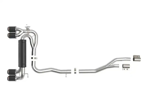 aFe 49-36448-C 20-21 Audi RS6 Avant V8 4L (tt) MACH Force-Xp 3in to 2.5in 304 SS Cat-Back Exhaust w/ Carbon Tip