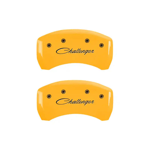 MGP 4 Caliper Covers Engraved Front & Rear Daytona Black finish silver ch