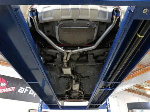 aFe 49-36438-L MACH Force-Xp 13-16 Audi Allroad L4 SS Cat-Back Exhaust w/ Blue Flame Tips