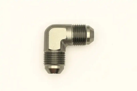 DeatschWerks 8AN Male Flare To 8AN Male Flare 90-Degree Coupler Fitting