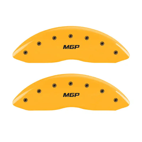 MGP 4 Caliper Covers Engraved Front & Rear MGP Yellow Finish Black Characters 2002 BMW X5