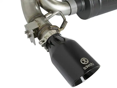 aFe 49-33103-B Takeda 3in 304 SS Cat-Back Exhaust System w/ Black Tips 16-18 Ford Focus RS I4-2.3L (t)