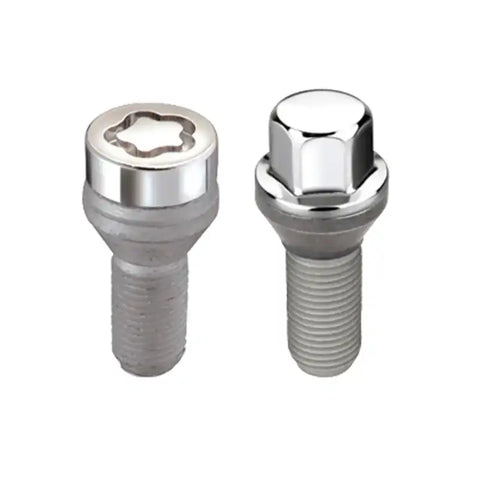 McGard 5 Lug Hex Install Kit w/Locks (Cone Seat Bolt) M12X1.25 / 17mm 25.6mm Shank L. - Chrome