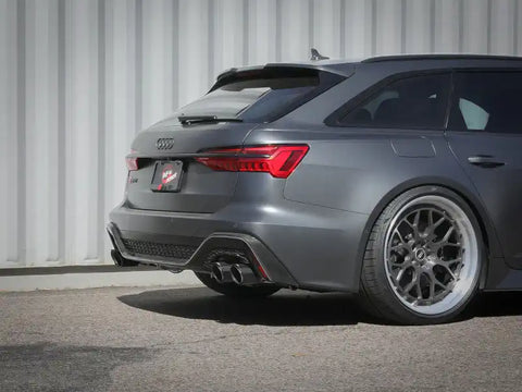 aFe 49-36448-C 20-21 Audi RS6 Avant V8 4L (tt) MACH Force-Xp 3in to 2.5in 304 SS Cat-Back Exhaust w/ Carbon Tip