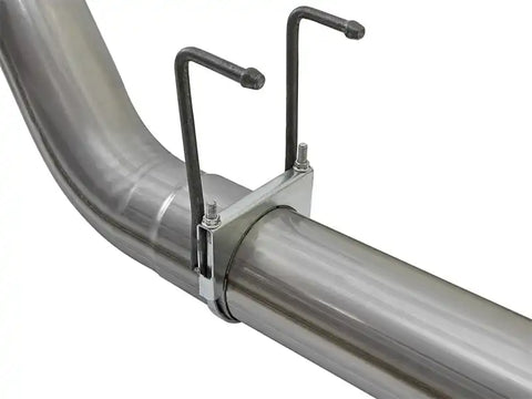 aFe 49-43090-P LARGE BORE HD 5in 409-SS DPF-Back Exhaust w/Polished Tip 2017 Ford Diesel Trucks V8 6.7L (td)