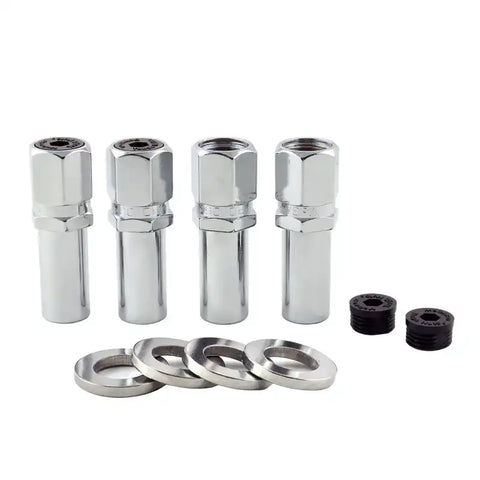 McGard Hex Lug Nut (Drag Racing X-Long Shank) M12X1.5 / 13/16 2.475in. Length (4-Pk) - Chrome