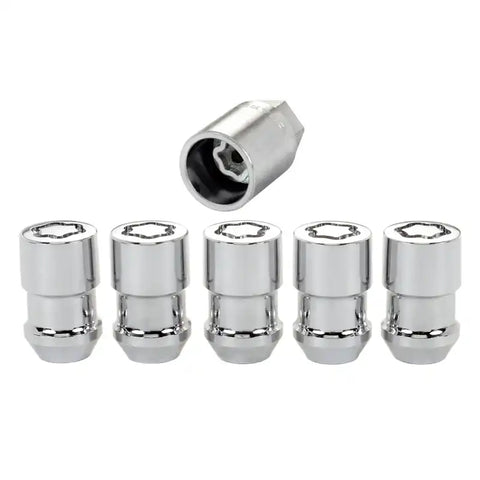 McGard Wheel Lock Nut Set - 5pk. (Cone Seat) 7/16-20 / 3/4 Hex 1.46in. Length Chrome