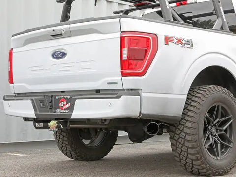 aFe 49-33126-B Vulcan 3in 304 SS Cat-Back Exhaust 2021 Ford F-150 V6 2.7L/3.5L (tt)/V8 5.0L w/ Black Tips