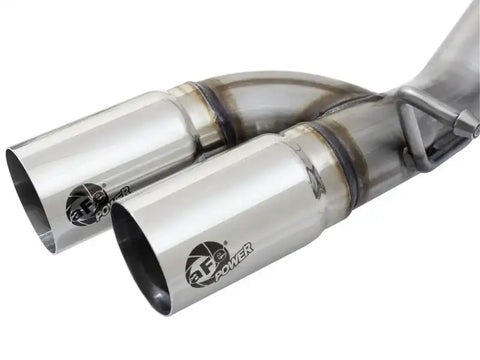 aFe 49-44061-P Rebel Series CB 3in Middle Side Exit SS Exht w/Polish Tips 15-17 Chevy Colorado / GMC Canyon