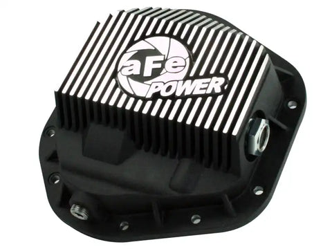 aFe 46-70082 Power Front Differential Cover 5/94-12 Ford Diesel Trucks V8 7.3/6.0/6.4/6.7L (td) Machined Fins