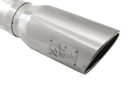 aFe 49-43064-P MACHForce XP Exhaust 5in DPF-Back SS Exh 2015 Ford Turbo Diesel V8 6.7L Polished Tip