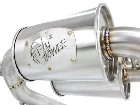 aFe 49-36326-P MACHForce XP SS-304 Polish Tip 2.5in Dia Cat Back Exhaust 12-14 BMW 335i (F30) 3.0L (t)