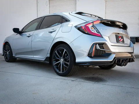 aFe 49-36624-C Takeda 3in 304 SS Cat-Back Exhaust System w/CF Tips 17-20 Honda Civic Sport L4-1.5L (t)