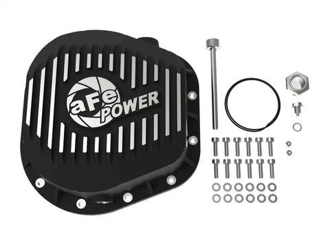 aFe 46-70022 Power Cover Diff Rear Machined COV R Ford Diesel Trucks 86-11 V8-6.4/6.7L (td)