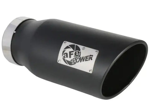 aFe 49-42075-B Large Bore-HD 5in 409SS DPF-Back Exhaust System w/Black Tip 19-20 Ram Diesel Trucks L6-6.7L (td)