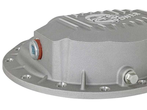 aFe 46-70360 Power Rear Differential Cover Raw w/Machined Fins Street Ser. 16-17 Nissan Titan XD (AAM 9.5-14)