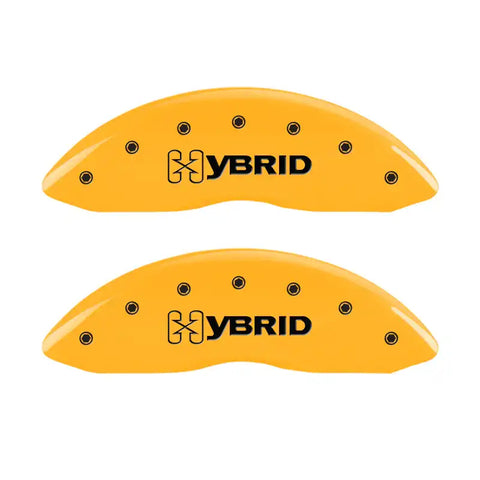 MGP 4 Caliper Covers Engraved F & R Gm Style/Hybrid Yellow Finish Black Char 2002 GMC Sierra 1500