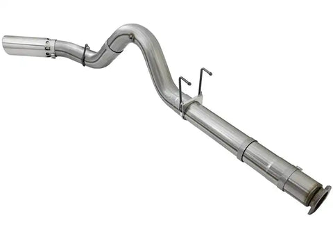 aFe 49-43090-P LARGE BORE HD 5in 409-SS DPF-Back Exhaust w/Polished Tip 2017 Ford Diesel Trucks V8 6.7L (td)