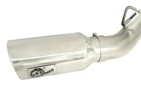 aFe 49-04043-P MACHForce XP Exhaust Aluminized Dual Split DPF Back 11-15 GM Diesel Truck V8-6.6L (td) (pol tip)