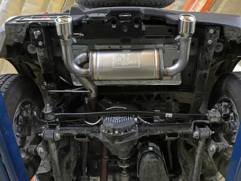 aFe 49-33137-P Vulcan 3in 304 SS Axle-Back Exhaust 2021 Ford Bronco L4-2.3L (t)/V6-2.7L (tt) w/ Polished Tips