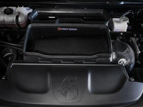 aFe 57-10022K 21-23 RAM 1500 TRX Track Series Carbon Fiber Cold Air Intake System w/ Pro 5R Filter