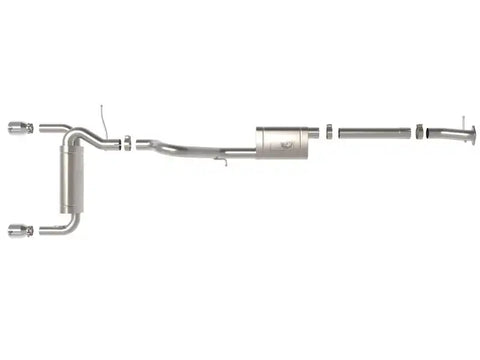 aFe 49-33138-P 2021+ Ford Bronco L4-2.3L (t) / V6-2.7L (tt) Vulcan 3in. to 2.5in. SS Cat-Back - Polished