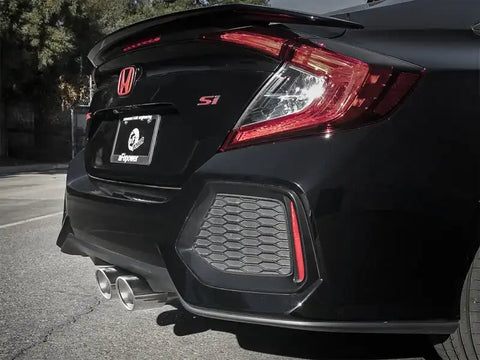 aFe 49-36618-P Takeda 3in 304 SS Cat-Back Exhaust System w/ Polished Tips 2017 Honda Civic Si I4 1.5L (t)