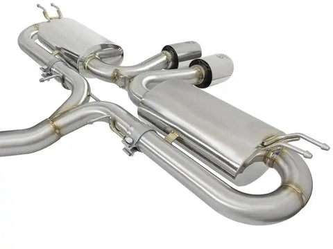 aFe 49-36618-P Takeda 3in 304 SS Cat-Back Exhaust System w/ Polished Tips 2017 Honda Civic Si I4 1.5L (t)