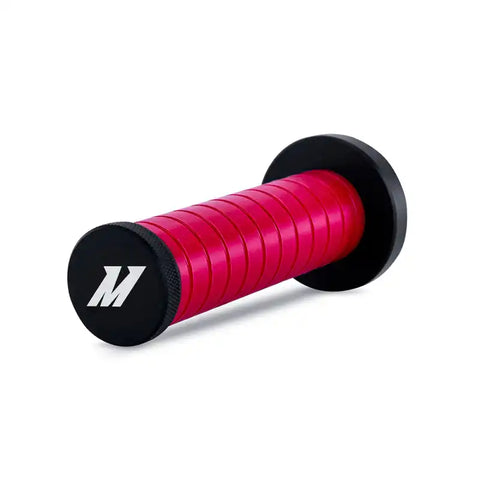 Mishimoto Weighted Grip Shift Knob - Black / Red