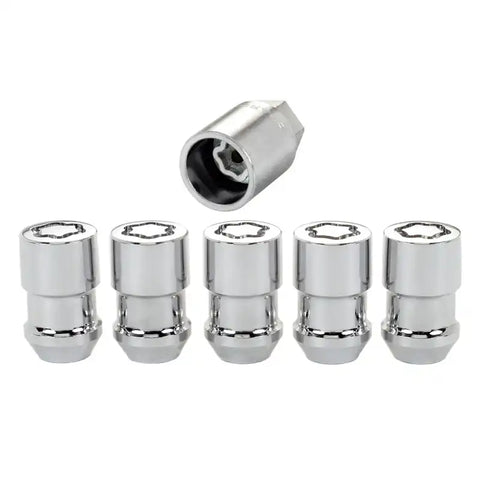 McGard Wheel Lock Nut Set - 5pk. (Cone Seat) 7/16-20 / 3/4 Hex 1.46in. Length Chrome