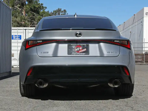 aFe 49-36060-L Lexus IS350 14-22 V6-3.5L Takeda Axle-Back Exhaust System- Blue Tip