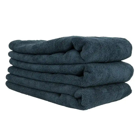 Chemical Guys Workhorse Microfiber Towel (VRP) - 24in x 16in - Black - 3 Pack - Case of 16