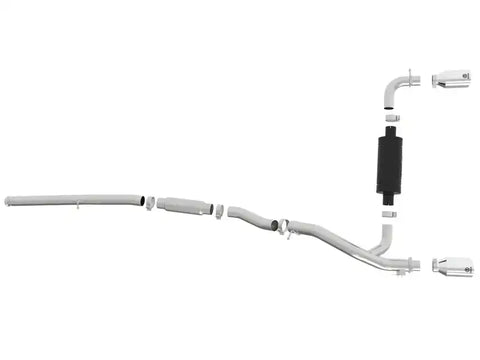 aFe 49-33103-P Takeda 3in 304 SS Cat-Back Exhaust w/ Polished Tip 16-18 Ford Focus RS 2.3L (t)