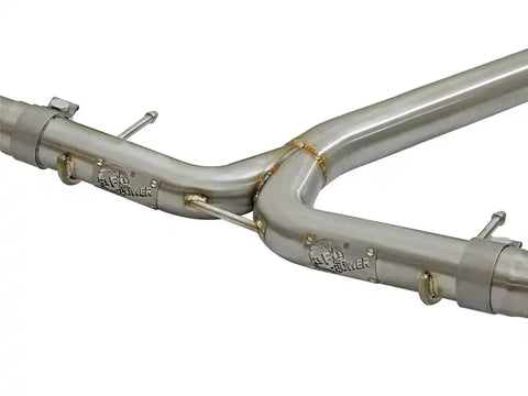 aFe 49-36615-L POWER Takeda 16-17 Honda Civic I4-1.5L (t) 2.5-2.25in 304 SS CB Dual-Exit Exhaust Blue Tips