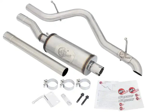 aFe 49-48055 MACHForce XP 2.5in SS-409 Cat-Back Exhaust 07-16 Jeep Wrangler (JK) V6-3.6L/3.8L (2-4 Door)
