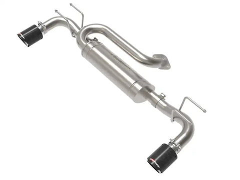 aFe 49-37023-C 19-22 Mazda 3 L4 2.5L Takeda 3in to 2-1/2in 304 SS Axle-Back Exhaust w/ Carbon Fiber Tip