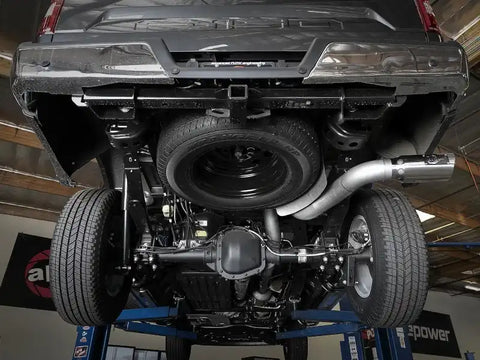aFe 49-43143-P 2021 Ford F-150 V6-3.0L (td) Large Bore 409 SS DPF-Back Exhaust System w/ Polished Tip