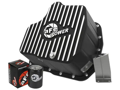 aFe 46-70332 Pro Series Deep Engine Oil Pan 01-10 GM Duramax V8-6.6L (td)