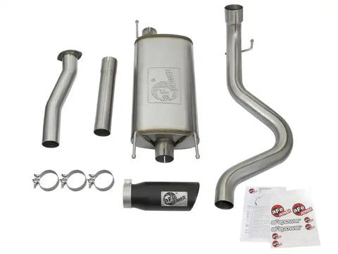 aFe 49-46026-B MACHForce XP Cat-Back SS w/Black Tips 16 Toyota Tacoma V6-3.5L